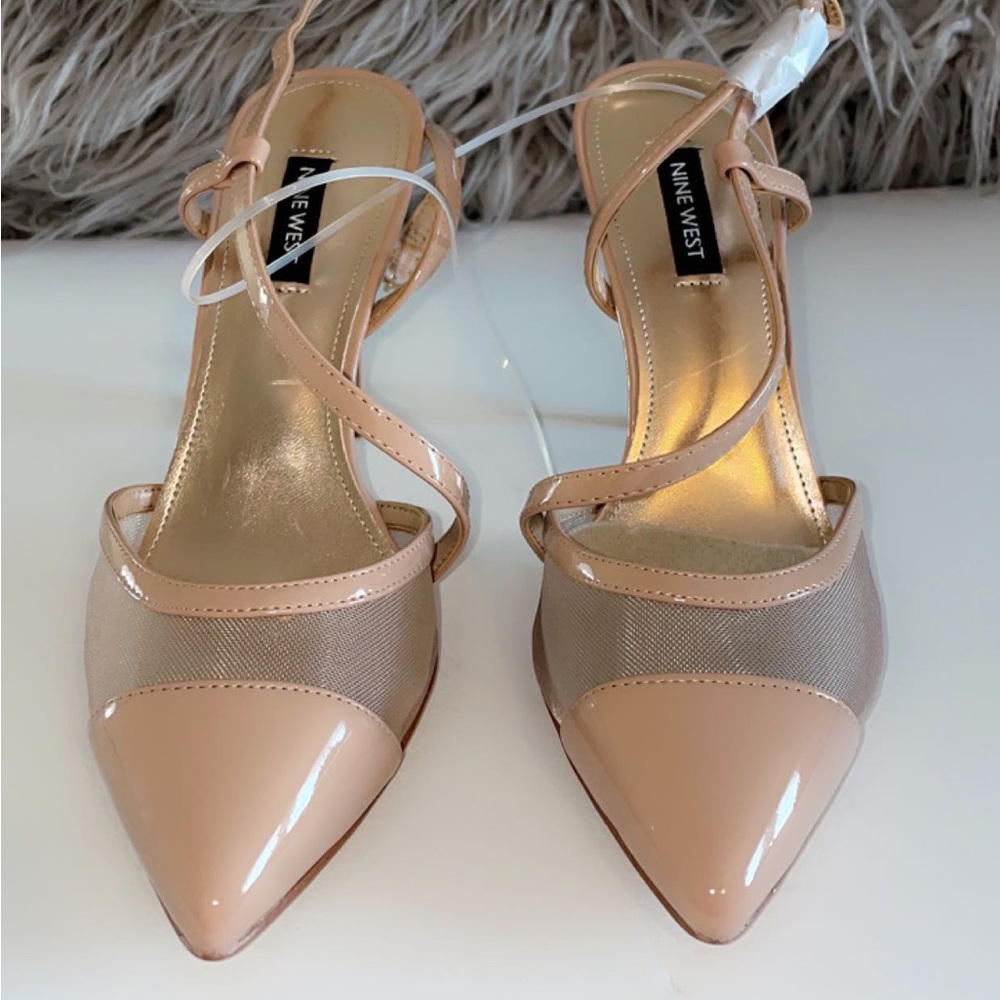 Nude heeled sandals
